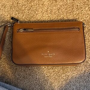 Kate Spade Tan Leather Clutch